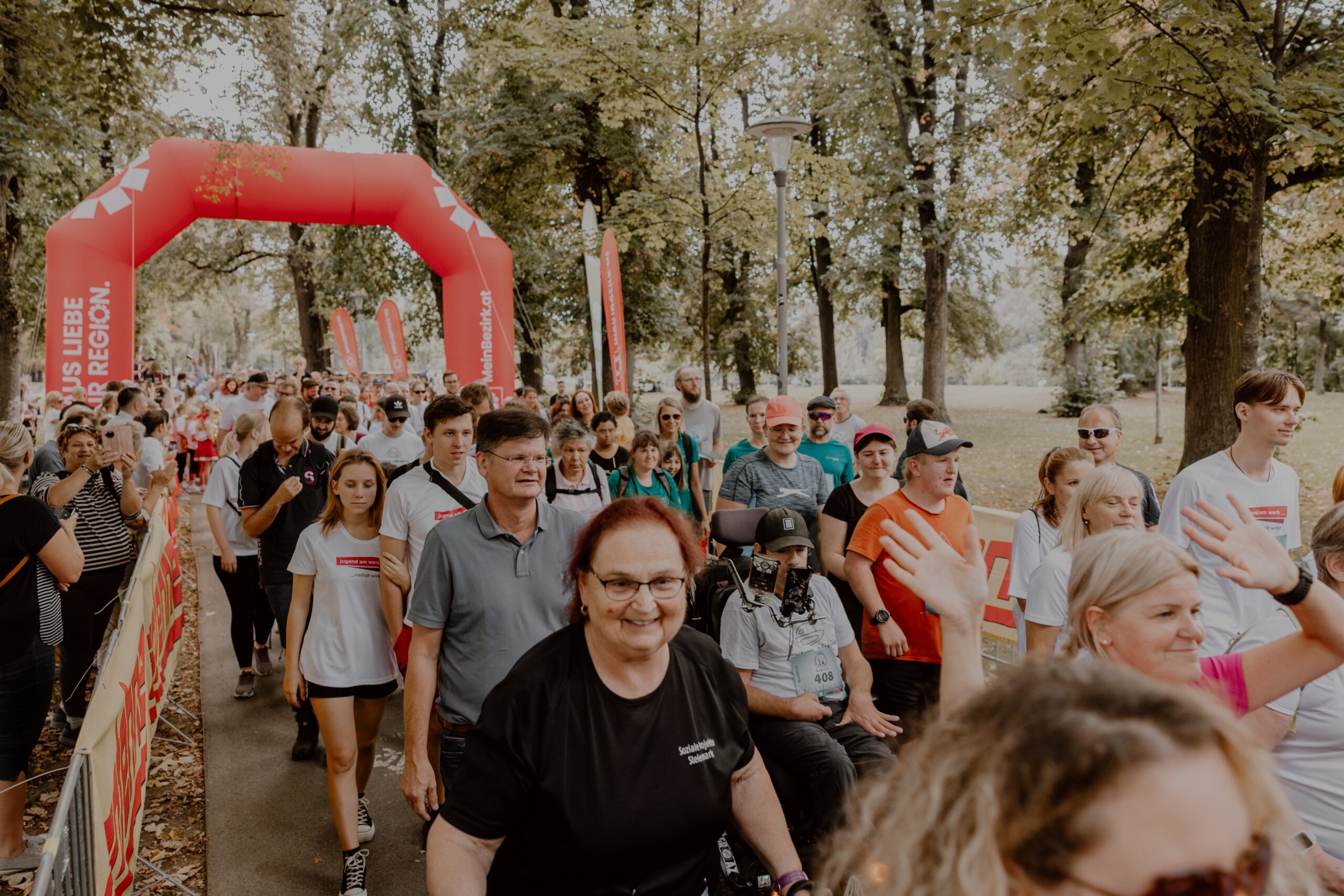 Teilnehmerinnen und Teilnehmer beim Grazer Inklusionslauf